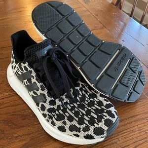 Adidas cheetah print sneaker- gently worn size 7
